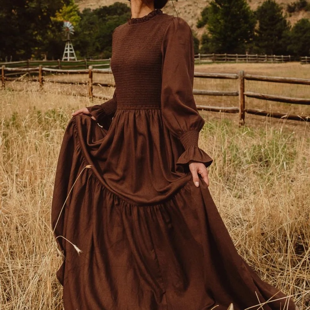 Ivy City Leena Dress in Brown - SOLD OUT